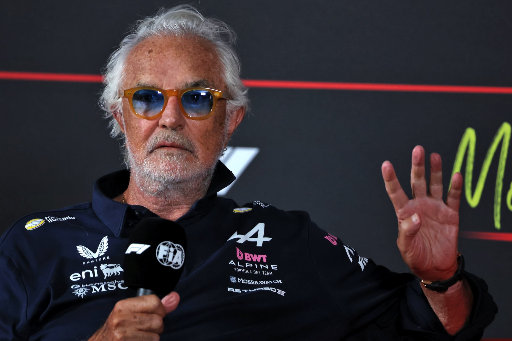 F1: Confira as imagens dos primeiros treinos do GP da Itália 2026 Flavio Briatore (ITA) Alpine F1 Team Executive Advisor in the FIA Press Conference.