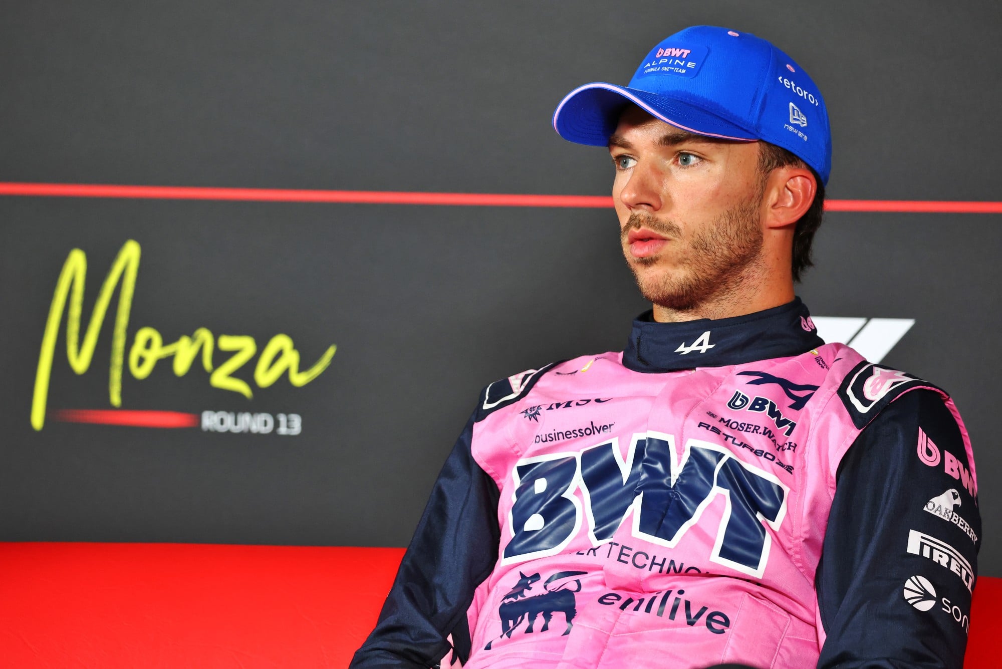 Pierre Gasly (FRA) Alpine F1 Team in the post qualifying FIA Press Conference.