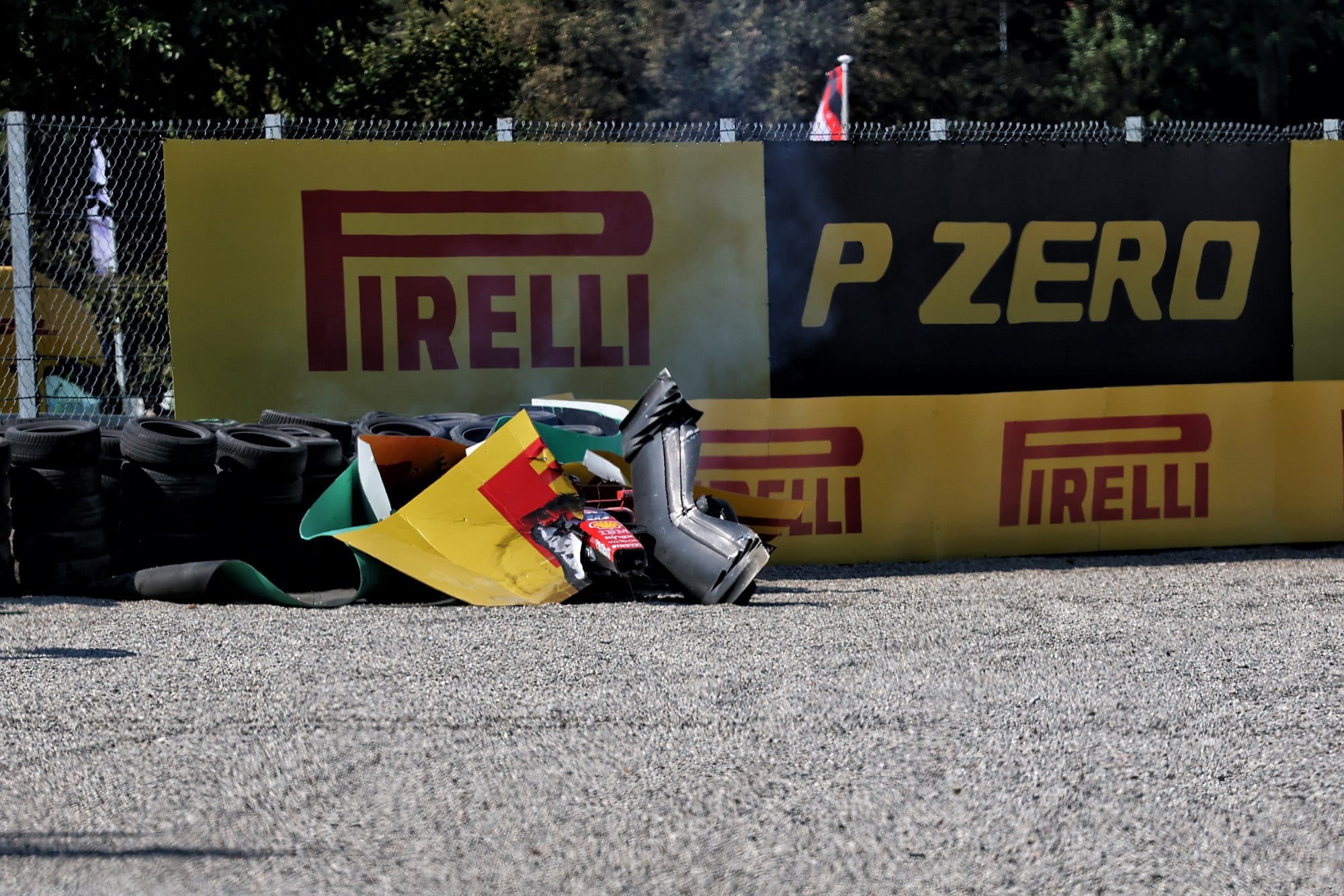 Charles Leclerc (MON) Scuderia Ferrari SF-26 crashed out of the race.