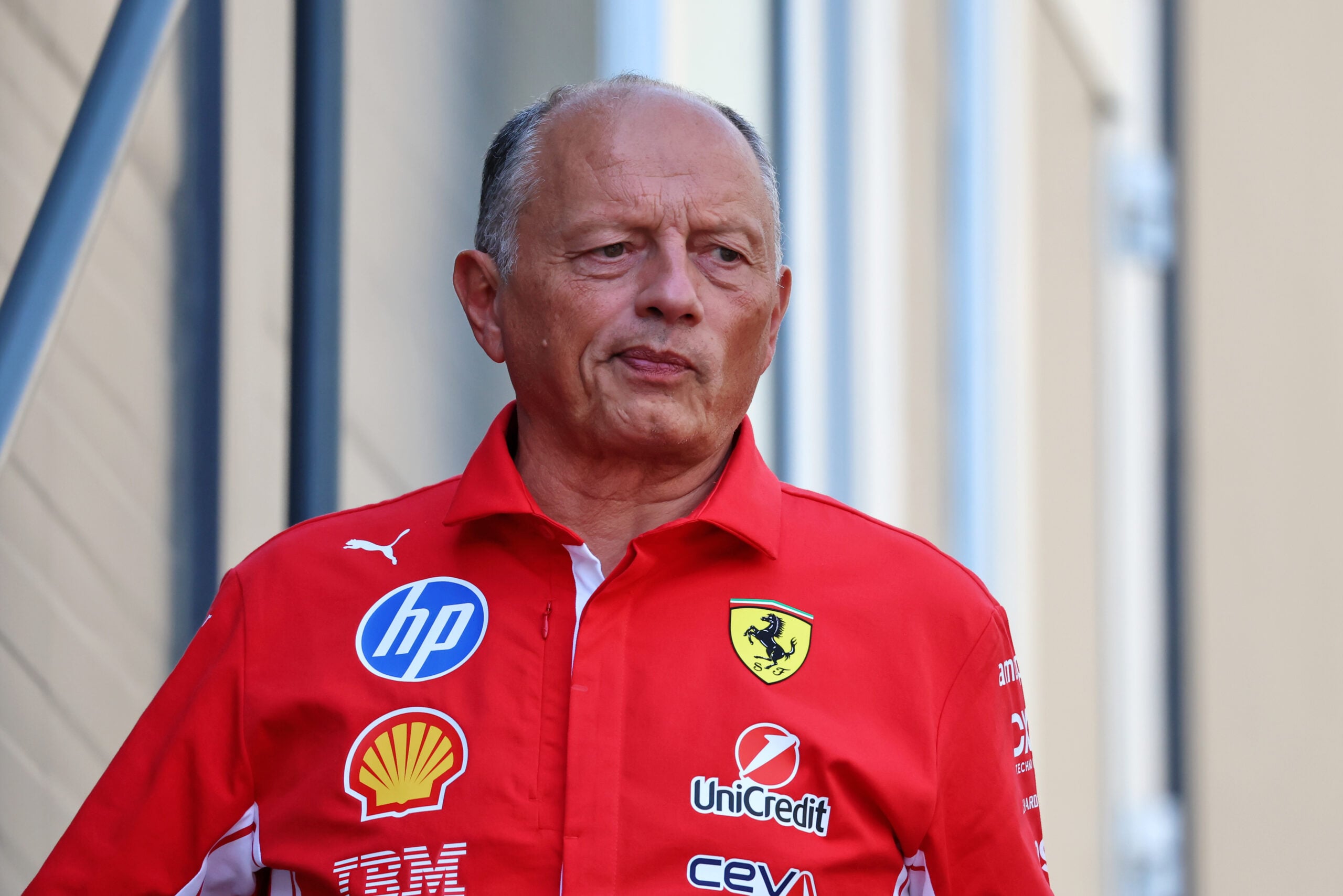 F1: Ferrari confirma “total confiança” em Vasseur após rumores sobre Horner Frederic Vasseur (FRA) Scuderia Ferrari Team Principal.