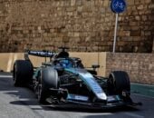 F1: Russell lidera TL2 e Mercedes faz dobradinha em Baku; Bortoleto é 14º