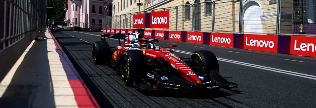 F1: Ferrari reage em Baku e Leclerc admite surpresa com desempenho na classificação