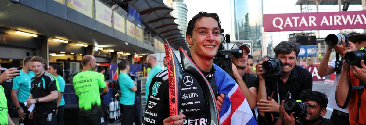 F1: Mercedes brinca e posta meme sobre briga entre Russell e Verstappen em Baku