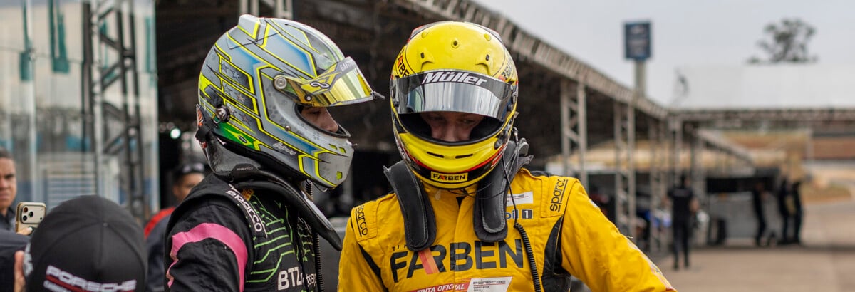 Marçal Muller e Gaetano Di Mauro conseguem primeira fila no endurance da Porsche Cup em Brasília Marçal Muller e Gaetano Di Mauro conseguem primeira fila no endurance da Porsche Cup em Brasília