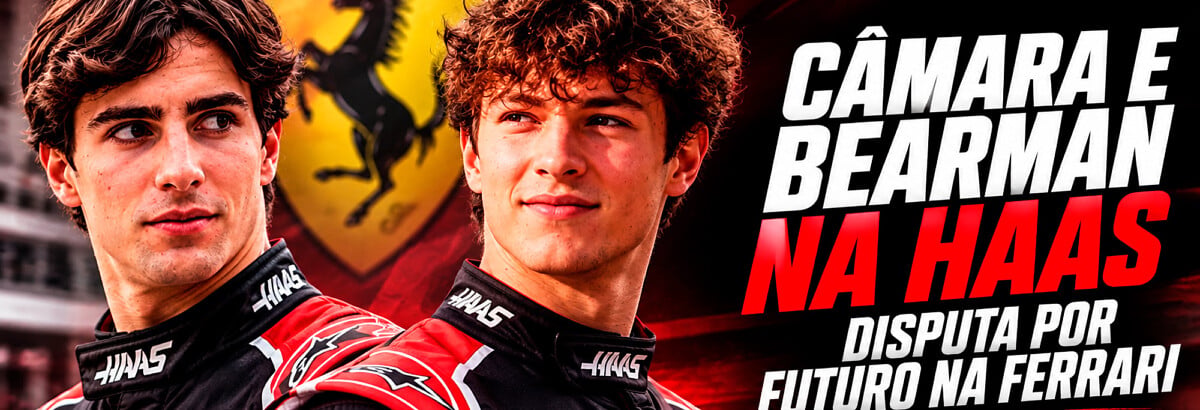 F1: Câmara e Bearman na Haas iniciam disputa por futuro na Ferrari F1: Câmara e Bearman na Haas iniciam disputa por futuro na Ferrari
