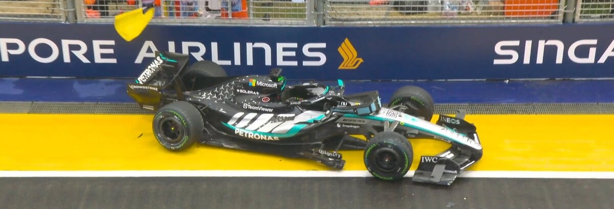 F1: Verstappen e Hamilton comentam batida de Russell na chuva F1: Verstappen e Hamilton comentam batida de Russell na chuva