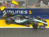 F1: Verstappen e Hamilton comentam batida de Russell na chuva