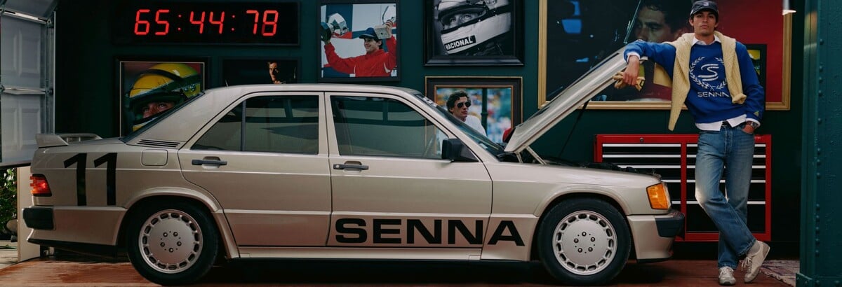 Zara apresenta coleção inspirada em Ayrton Senna, ícone de estilo e lenda do automobilismo