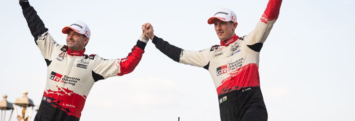 TOYOTA GAZOO Racing World Rally Team é campeã de pilotos do WRC com Elfyn Evans TOYOTA GAZOO Racing World Rally Team é campeã de pilotos do WRC com Elfyn Evans