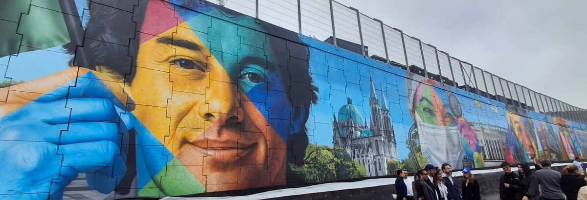 Autódromo de Interlagos ganha novo mural de Eduardo Kobra para o GP de São Paulo de F1