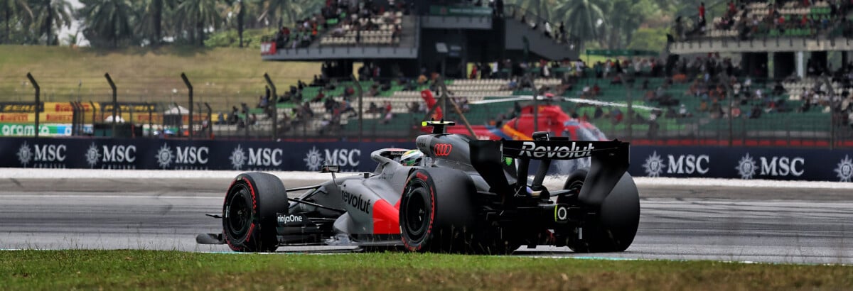 F1: Audi celebra evolução com Bortoleto em P10 na Malásia F1: Audi celebra evolução com Bortoleto em P10 na Malásia