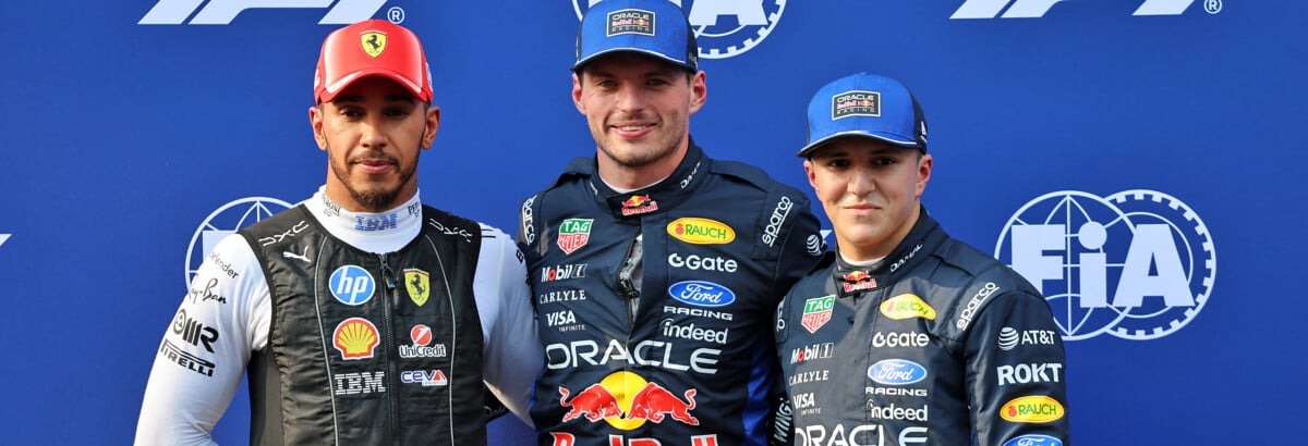 F1: Verstappen brinca com Hadjar após 49ª pole na carreira F1: Verstappen brinca com Hadjar após 49ª pole na carreira