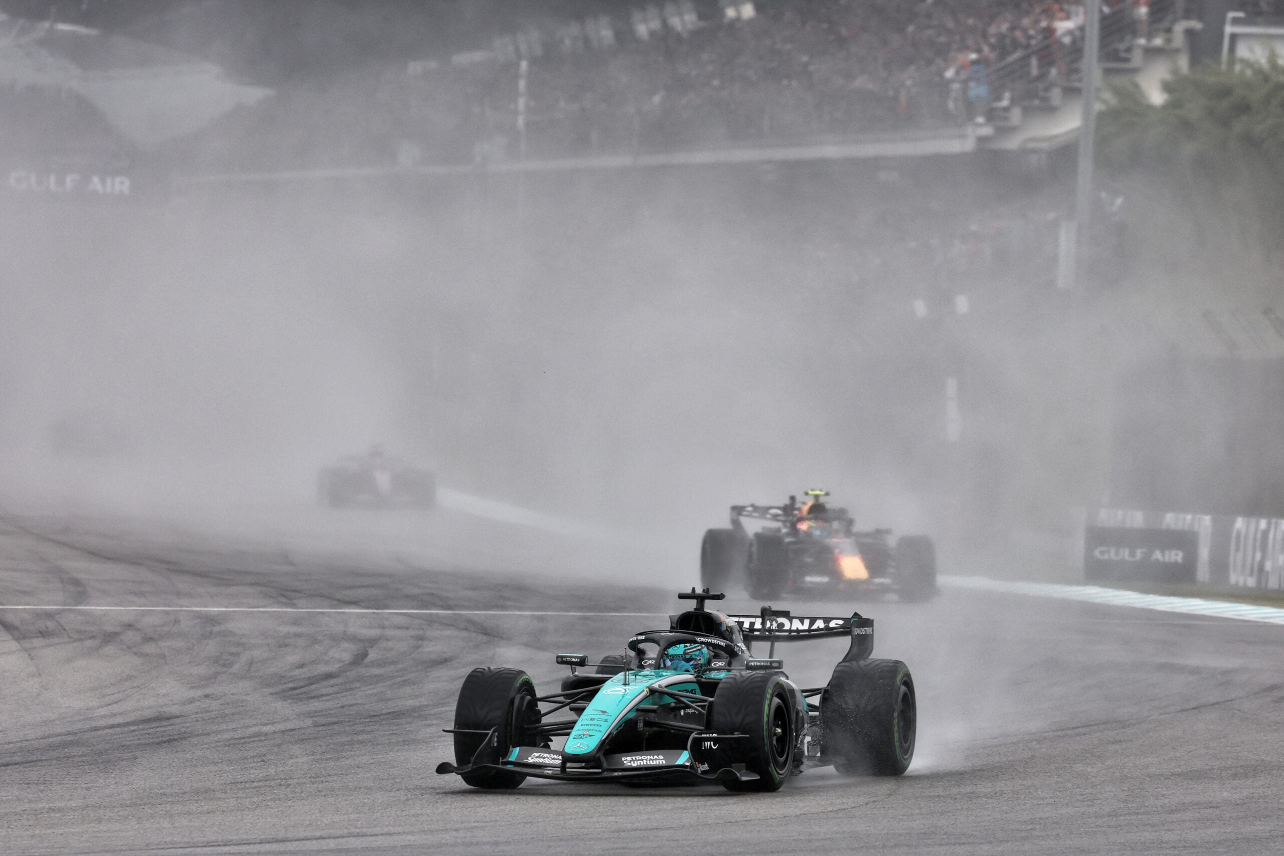 F1: Veja as melhores fotos do domingo em Sepang George Russell (GBR) Mercedes AMG Formula One Team W17.
