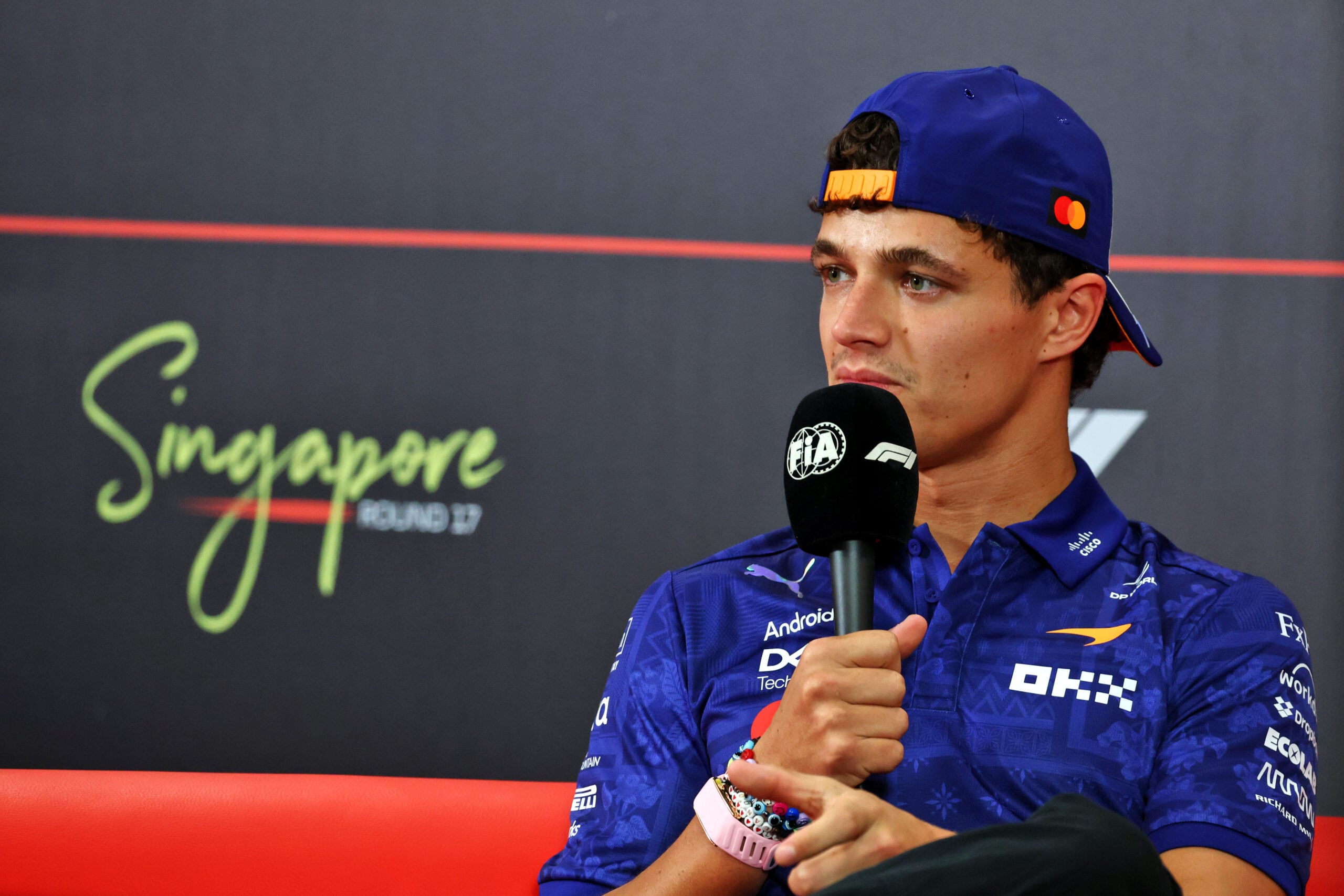 F1: Norris crê que voz na Associação de Pilotos ganhou mais peso após título Lando Norris (GBR) McLaren F1 Team in the FIA Press Conference.