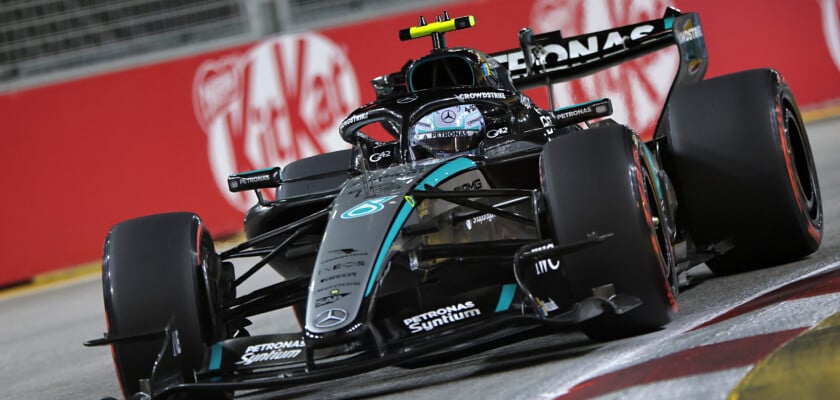 F1: Antonelli e Russell usam nova asa da Mercedes em Austin