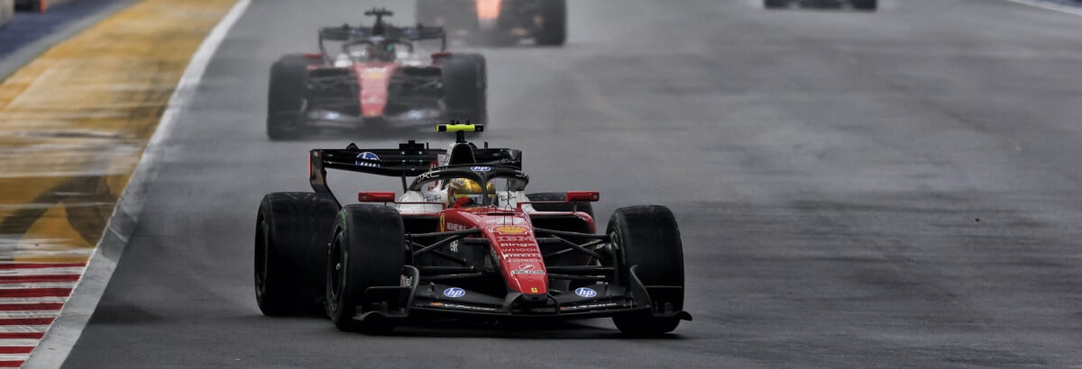 F1: Ferrari lidera ritmo e uma parada ganha força em Singapura