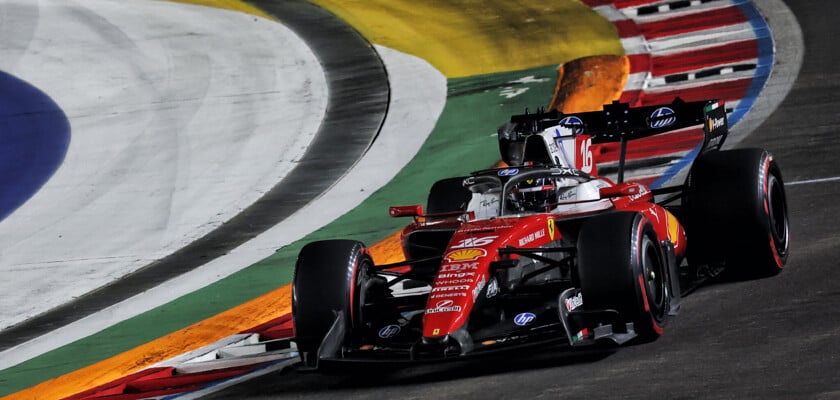 F1: Leclerc admite erro estratégico com bateria no GP de Singapura