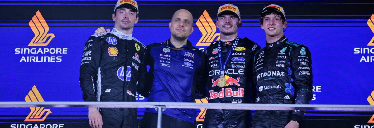 F1: Emissora pede desculpas por palavrões ditos por Verstappen na sala pré-pódio em Singapura