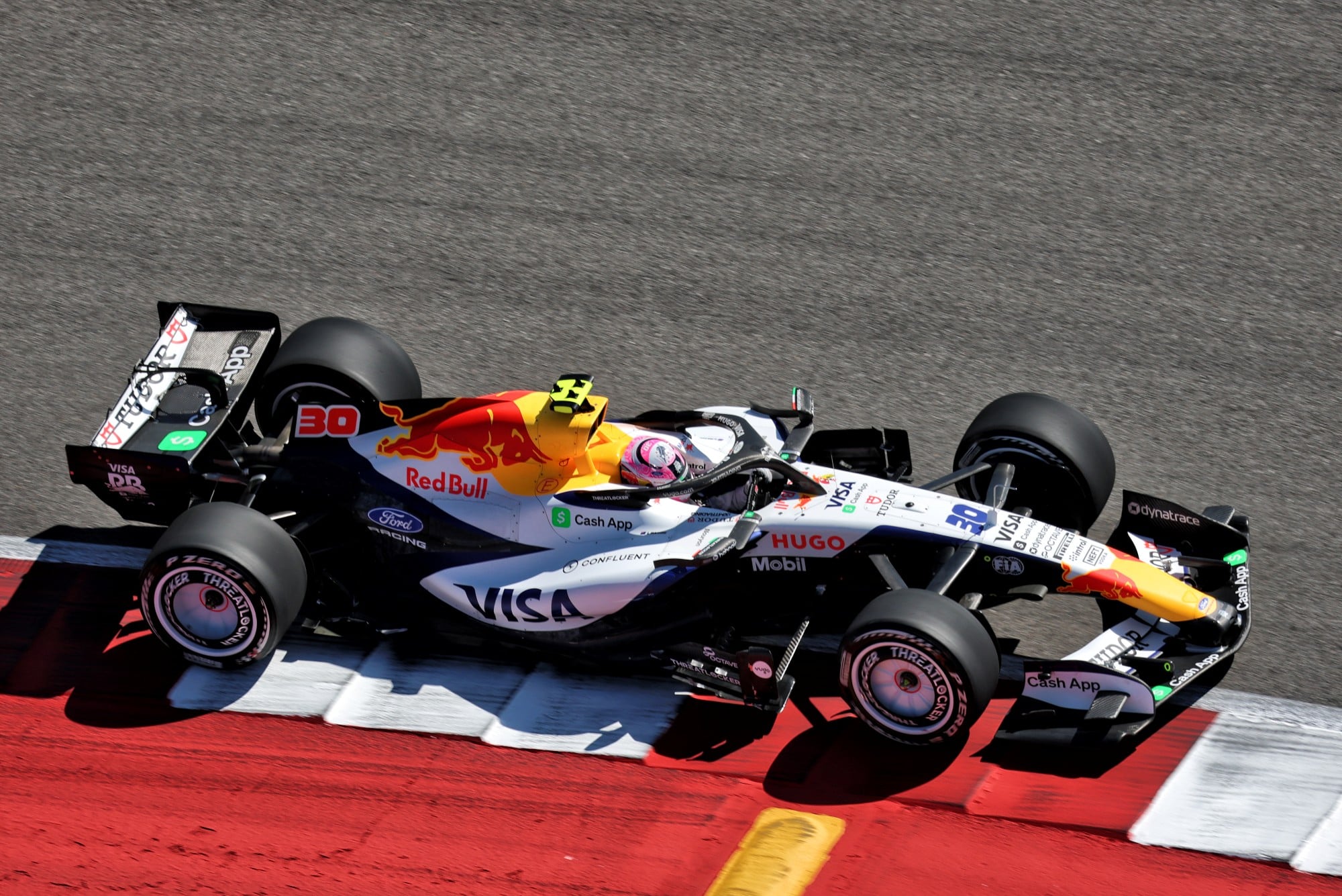 F1: Confira as imagens desta sexta-feira da F1 nos Estados Unidos Liam Lawson (NZL) Racing Bulls Formula One Team VCARB 03.