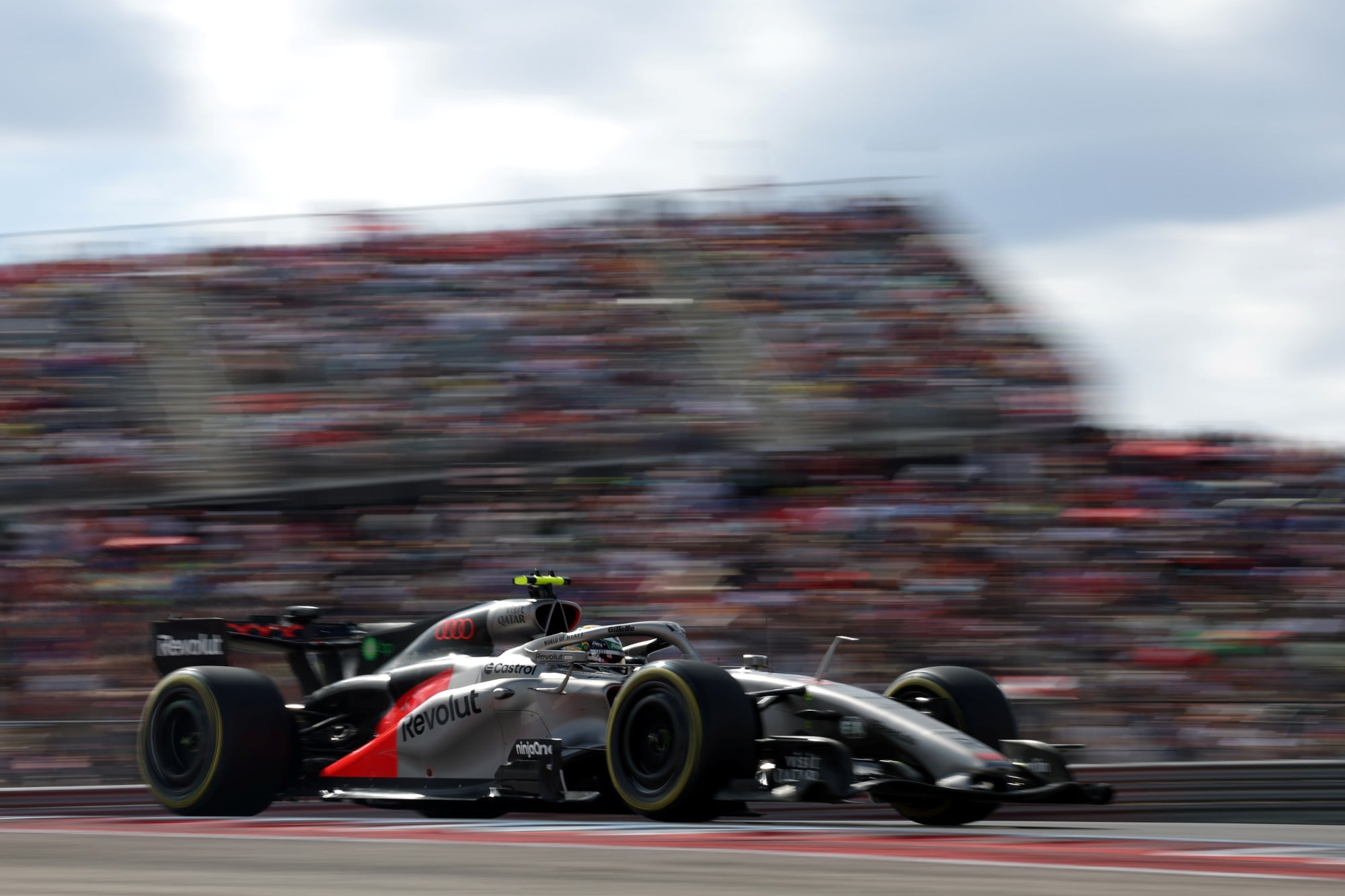F1: Confira as imagens deste sábado do GP dos Estados Unidos 2026 Gabriel Bortoleto (BRA) Audi F1 Team R26.