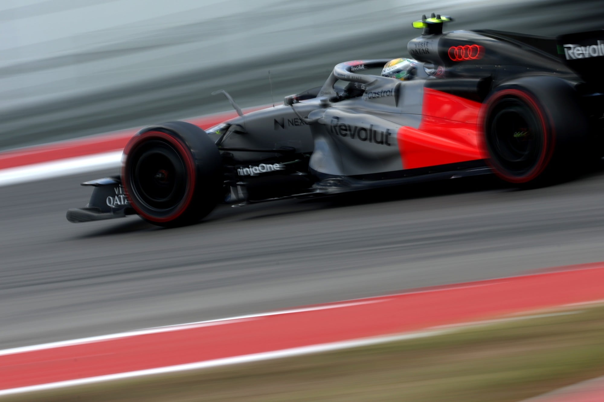 F1: Confira as imagens deste sábado do GP dos Estados Unidos 2026 Gabriel Bortoleto (BRA) Audi F1 Team R26.