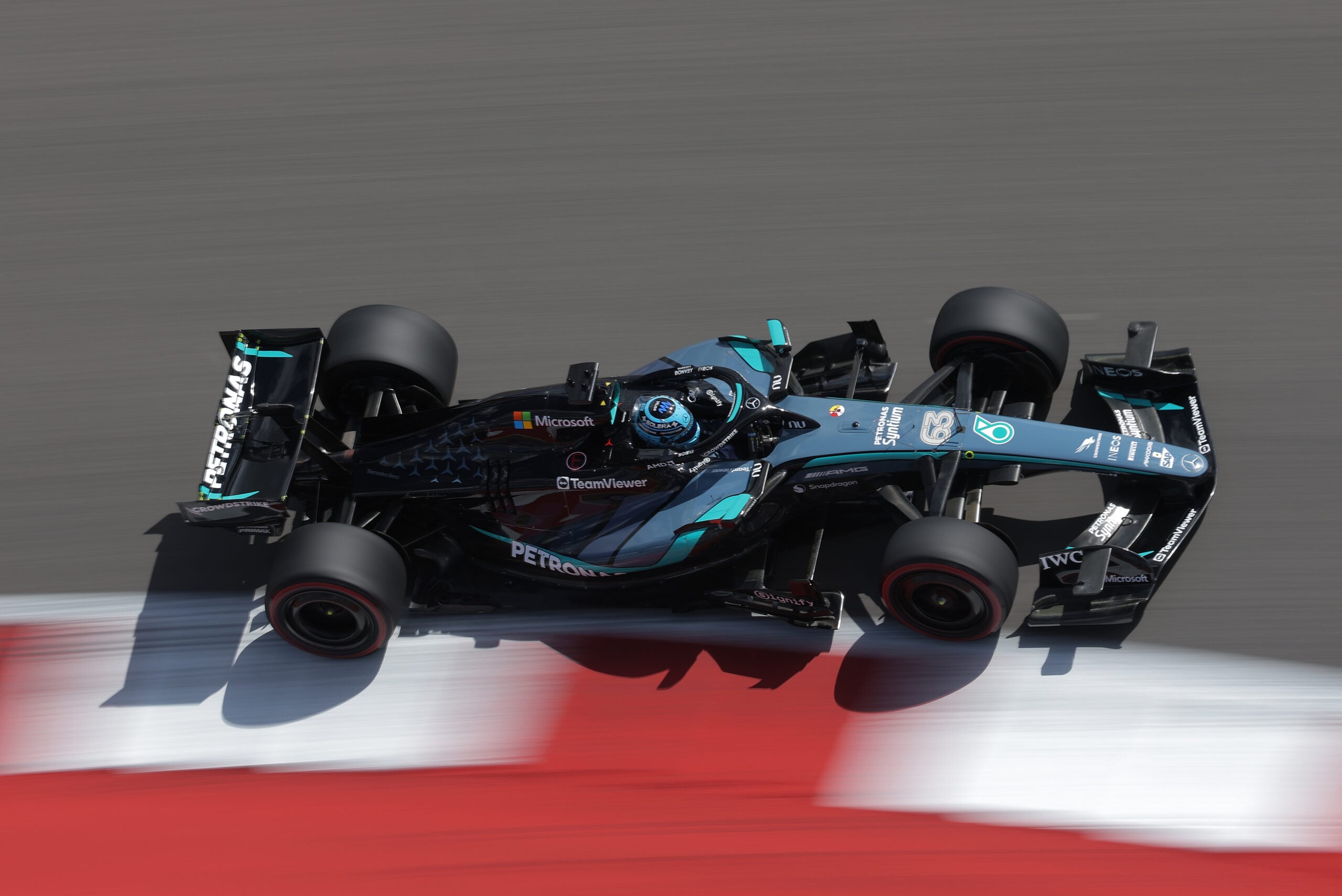 F1: Mercedes destaca recuperação de Antonelli e quer evolução de Russell George Russell (GBR) Mercedes AMG Formula One Team W17.