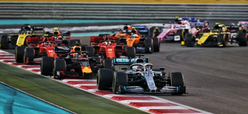Largada GP de Abu Dhabi F1 2019
