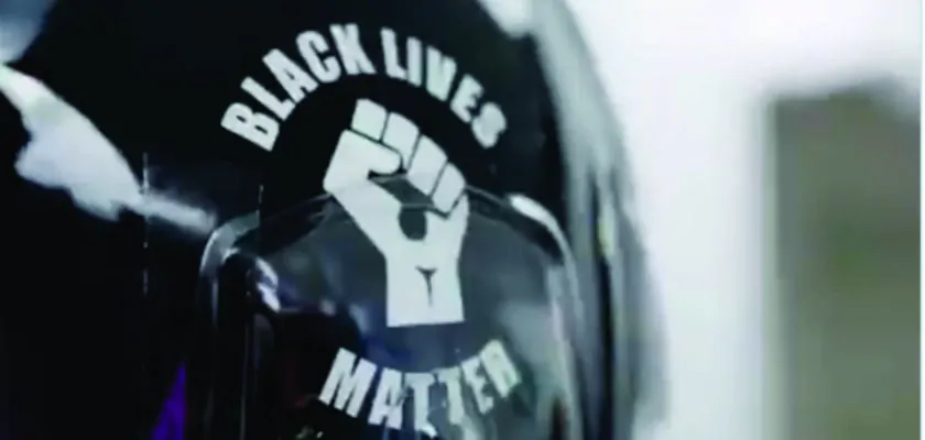 Capacete Hamilton Black Lives Matter
