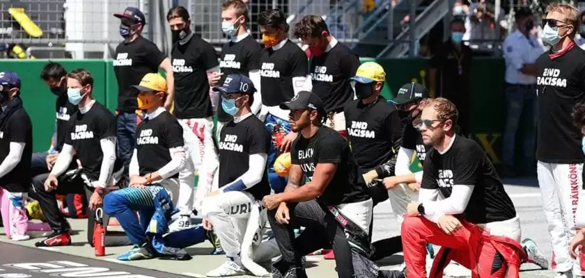 Protesto - GP da Áustria F1 2020