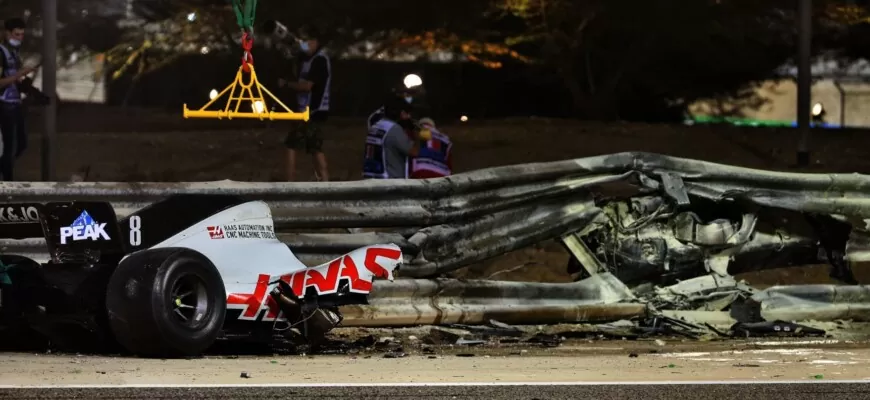 Acidente Romain Grosjean - GP do Bahrein F1 2020