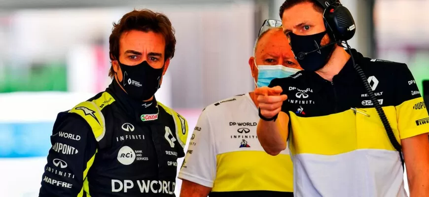 Fernando Alonso (Renault) Testes Bahrein 2020 - Dia 1