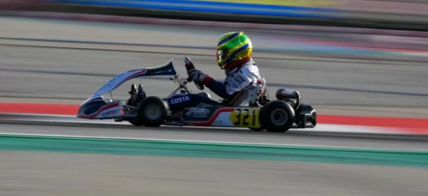 WSK: Miguel Costa ultrapassa dez karts na Final da categoria OK Júnior em recuperação impressionante