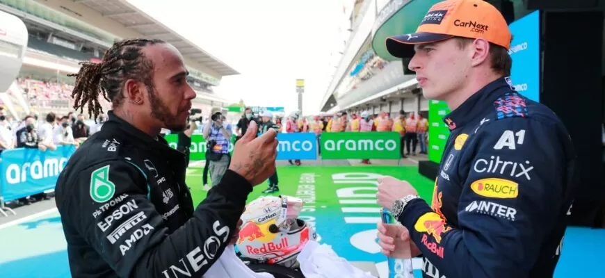 Lewis Hamilton e Max Verstappen - GP da Espanha F1 2021