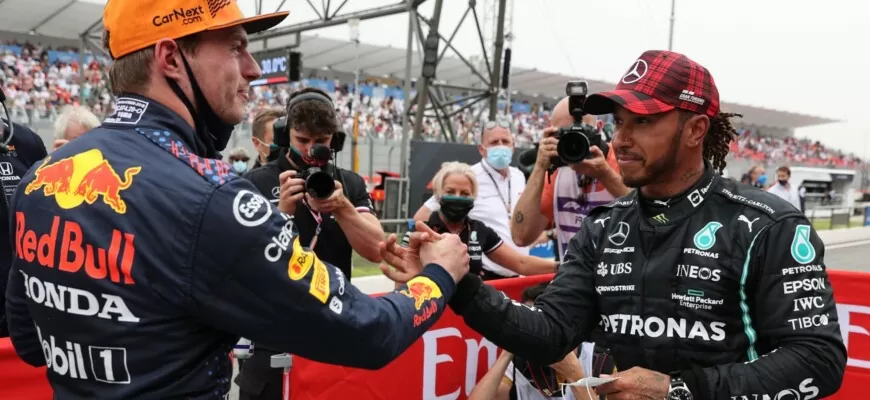 Max Verstappen e Lewis Hamilton - GP da França F1 2021