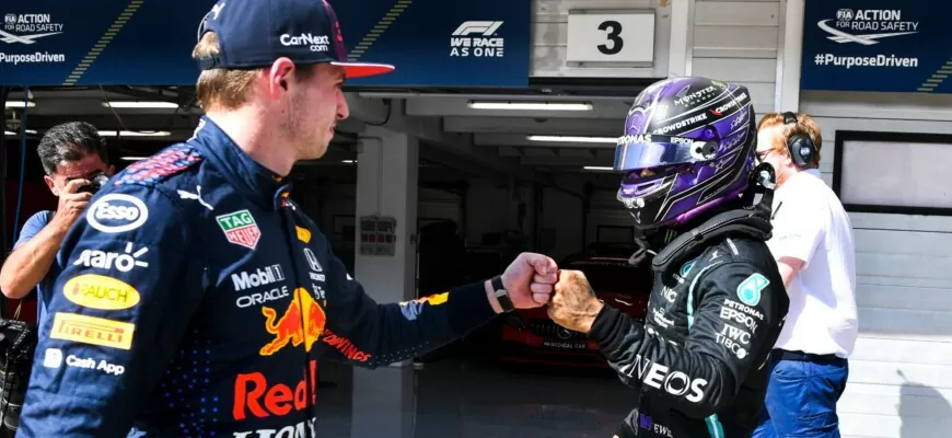 Max Verstappen e Lewis Hamilton - GP da Hungria F1 2021