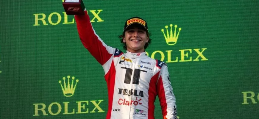 Enzo Fittipaldi leva Brasil ao pódio com 2º lugar na etapa da Hungria de F3