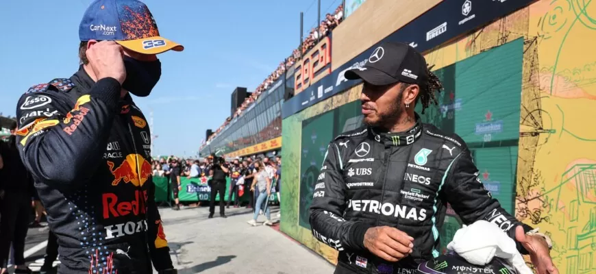 Lewis Hamilton e Max Verstappen, GP da Holanda, Zandvoort, Fórmula 1 2021