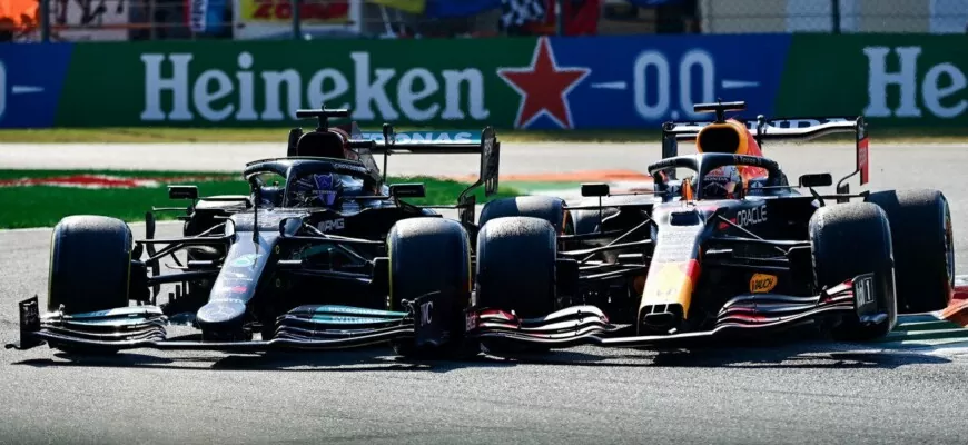 Acidente Max Verstappen e Lewis Hamilton - GP da Itália