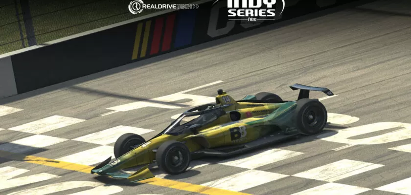 Realdrive Indy Series: Eric Troyano leva a Kanaan eSports Brasil à vitória na abertura em Pocono