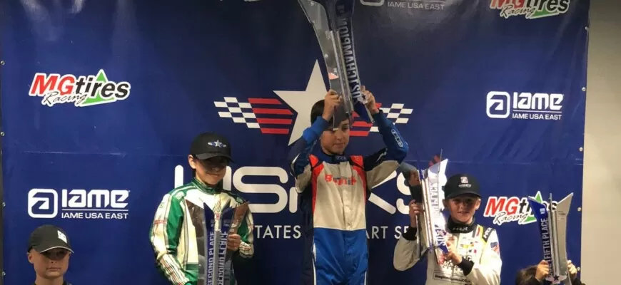 Kart: campeão do USPKS de 2021, Enzo Vidmontiene conquista pódios na etapa final