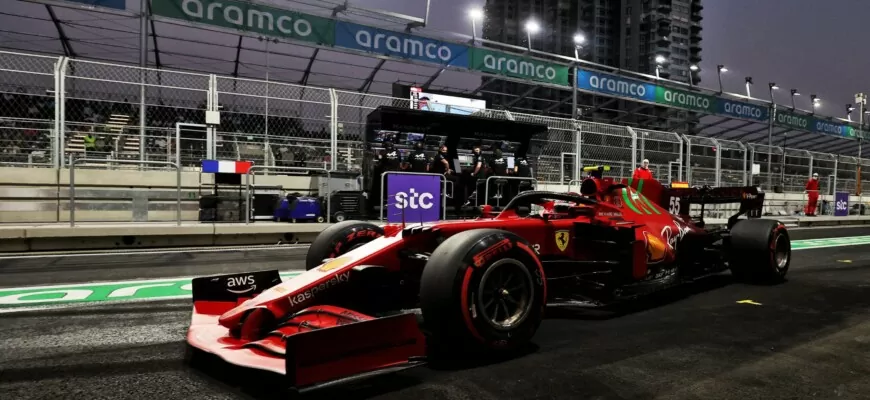 Carlos Sainz Jr, Ferrari SF-21, GP da Arábia Saudita, Jeddah, F1 2021