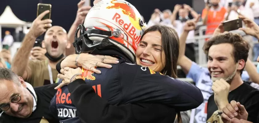 Max Verstappen e Kelly Piquet, Campeão, GP de Abu Dhabi, Yas Marina, F1 2021