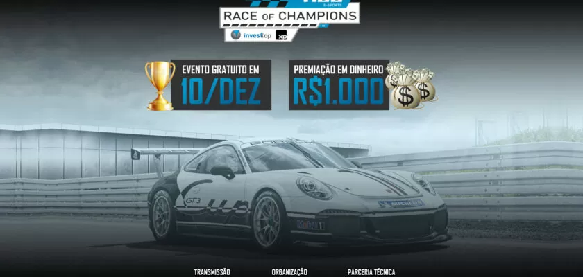 F1BC Race of Champions by Investtop XP define carro e será dia 10 de dezembro
