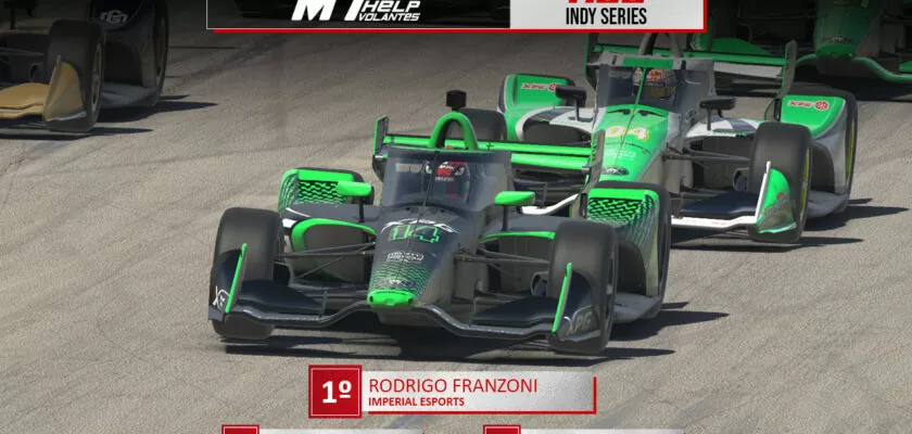 F1BC Indy Series: Rodrigo Franzoni (Imperial Esports) vence primeira etapa em Gateway