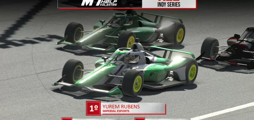 F1BC Indy Series: Em Las Vegas, Yurem Rubens lidera dobradinha da Imperial Esports