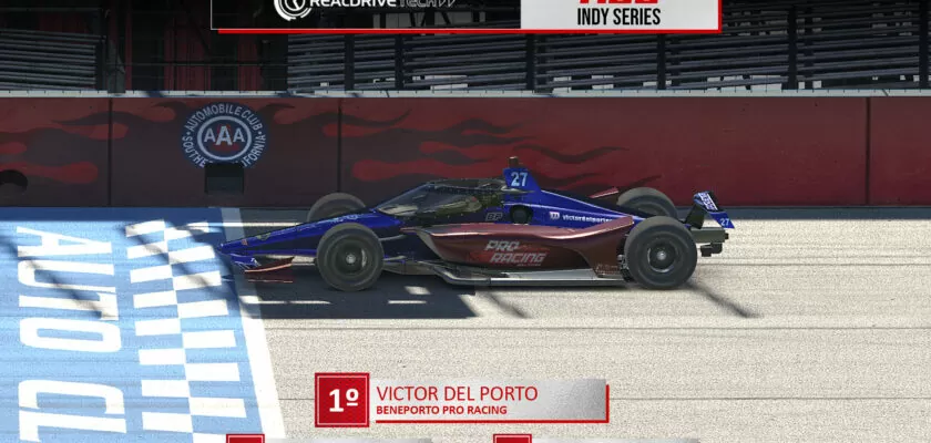 F1BC Indy Series: Auto Club não viu bandeiras amarelas, e Victor del Porto (Beneporto) deu show para vencer