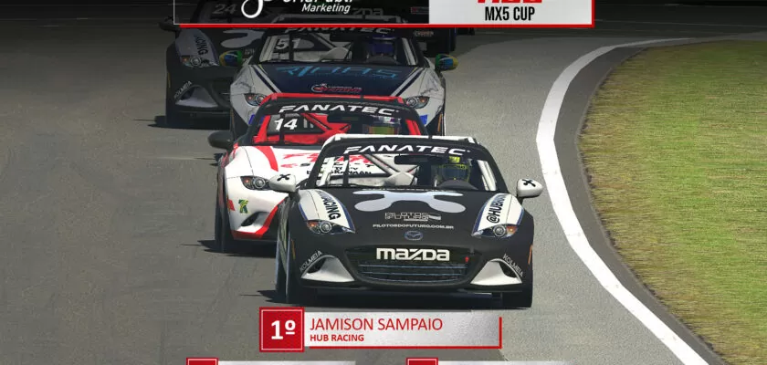 F1BC MX5 Cup: Jamison Sampaio (HUB) vence duas em Oulton Park e chega à final próximo de Pedro de Oliveira