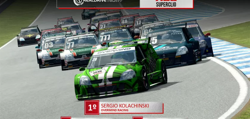 F1BC Superclio: Sergio Kolachinski (Overmind) vence em Jerez e oito pilotos disputarão o título na última etapa