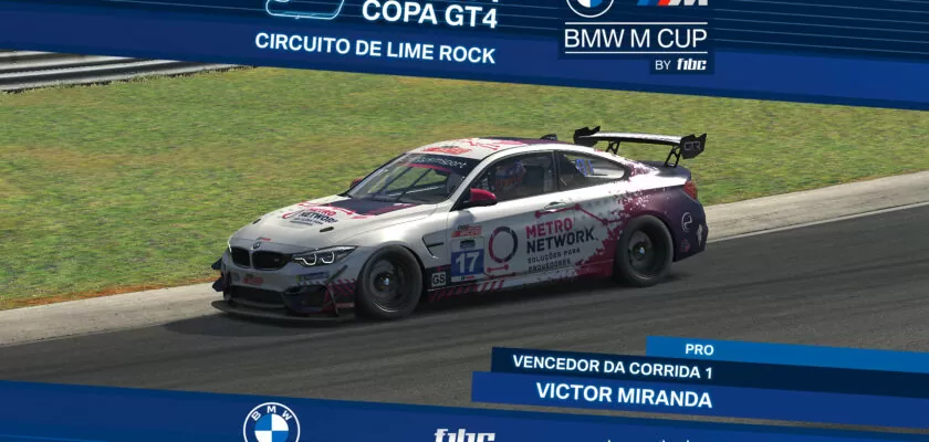 BMW M Cup by F1BC: Victor Miranda é o grande vencedor na primeira etapa, em Lime Rock