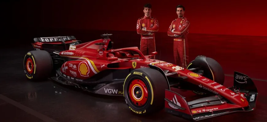 F1: Pilotos da Ferrari com expectativas altas para o SF-24